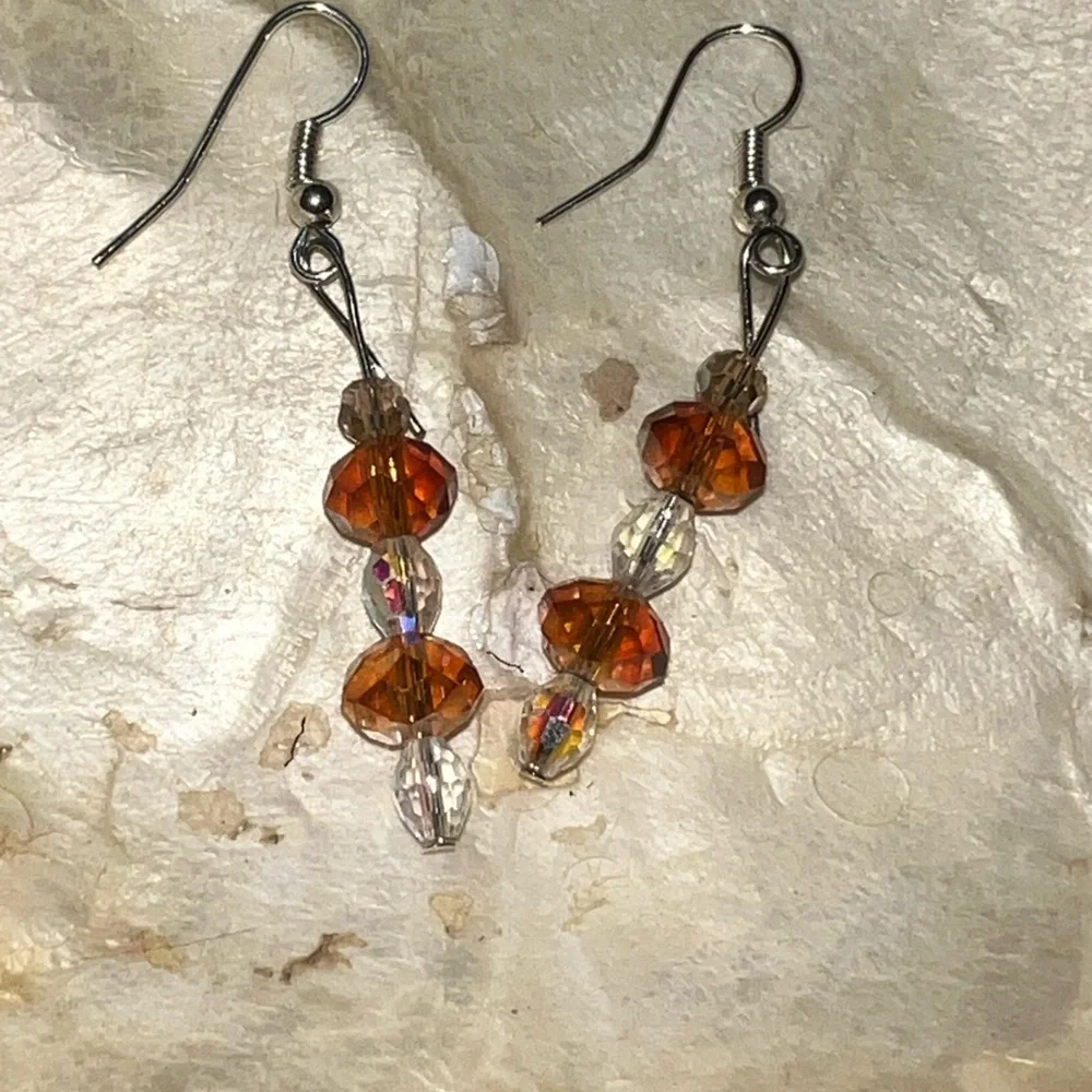 Beautiful aurora borealis‎ crystals earrings